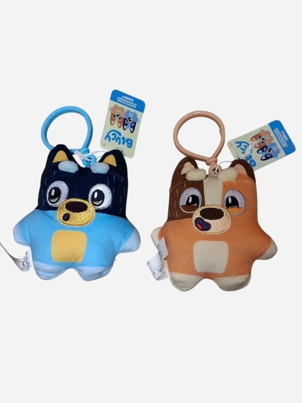 Bluey Characters Plush Clip Keychains NEW